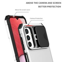 Dteck За Samsung Galaxy S Случај Со Заштитник На Екранот, Слајд Камера Заштитник Телефон Случај Со Вграден Штанд Shockproof