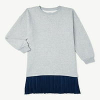 Бесплатно собрание девојки плетени фустан од џемпери, големини 4-18