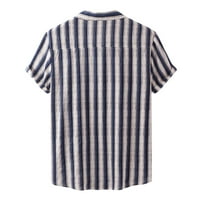машки кошули За Машки Обични Ленти За Печатење Кошула Со Кратки Ракави Со Една Јака Со Свртување Надолу