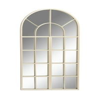 Декод 24 48 бел прозорец инспириран wallидно огледало со заоблен врв