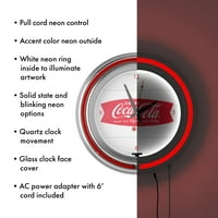 Кока Кола Освежувачки Чувство Неонски Часовник Дијаметар