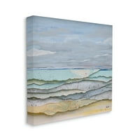 Студената индустрија Слоуелит мапи за исечоци на плажа на плажа Апстрактна колаж галерија завиткана платно печатена wallидна уметност, дизајн од Стејси Гресел