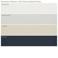 Колекција на сопствени изрази, безжична просторија затемнувачка сенка на ролери, светло сива, 53 ширина 72 Должина