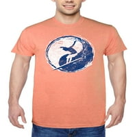 Машка и голема машка сурфер Јин Јанг Бран графичка маица