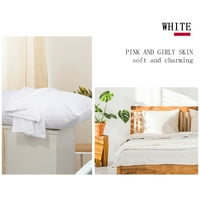 Единствени поволни цени памучни куќи за перници за тело со патент бело 20 48