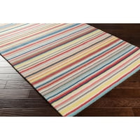 Уметнички ткајачи Vaughn Red 2 '3' модерен килим со ленти