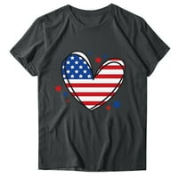Вашиот жените дозвола повик Основни Маици За Жени Американско Знаме Печатење Краток Ракав Летни Врвови Дневна Облека Празник