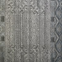 Племенски килим на Екахарт, сив тексас сина, 3ft - 6in 5ft - 6in incent килим