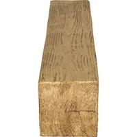Ekena Millwork 4 H 4 D 84 W песочна фаула од дрво камин Мантел, природен бор, природен бор, природен бор