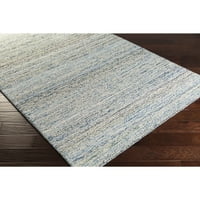 Уметнички ткајачи Inteus Blue 9 '13' Рустикална лента со килим