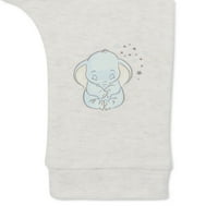 Disney Baby Wishes + Dreams Layette Dumbo Set Подарок за туширање, 9-парчиња, големини NB-12M