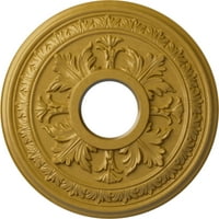 Ekena Millwork 3 8 OD 1 4 ID 1 2 P Балтимор Медалјон, рачно насликано иридесен злато
