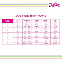 Justice Girls Печати хеланки, големини 4- & плус