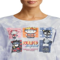 Moitенска маица Hello Kitty & Naruto со долги ракави