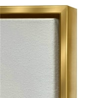 Пастел апстрактна композиција Апстрактна сликарство метално злато врамено уметничко печатење wallид