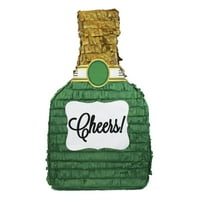 Лала увезува навивања шампањ пината, зелена и златна боја, 4 20