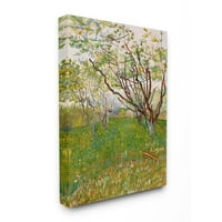 Tuphel Home Décor Orchard Field Green Brown Classical Saftical Canvas wallидна уметност од Винсент ван Гог