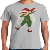 Графичка Америка празничен Божиќен празник Дабинг Елф Смешна машка маица за мажи