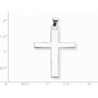 Дизајнер 14к Бело Злато Фирентински Крст Приврзок Изработен Во Соединетите Држави-Накит Од Слатки Креации Од Грашок