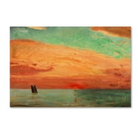 Трговска марка ликовна уметност „изгрејсонце над источното море“ платно уметност од Фуџишима Такеј